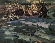 Mikhail Vrubel Thirty-Three Bogatyrs oil on canvas